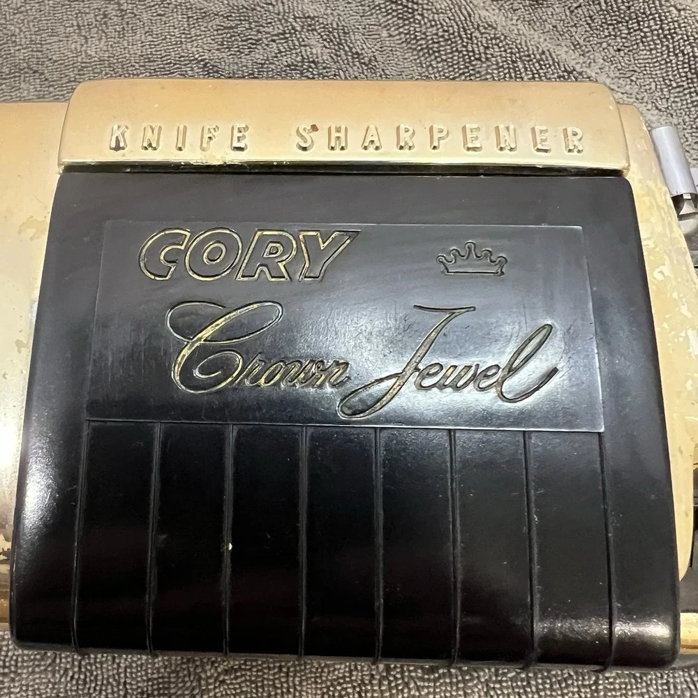 Vintage CORY Crown Jewel Knife Sharpener Model MBS2 Great Motor And Quiet